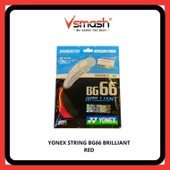 Yonex String BG66 Brilliant Red (SP String)
