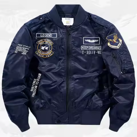 European and American Firefighter Jacket, Men's Baseball Suit, Air Force One Army Aviation Men's Wor