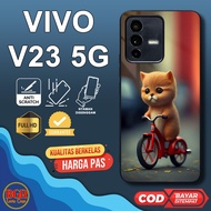 Latest Vivo V23 5G Case Cat Casing Vivo V23 5G Hardcase Softcase Glossy Kesing