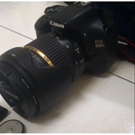 Canon eos 550d with tamron 17-50mm lens with vc
