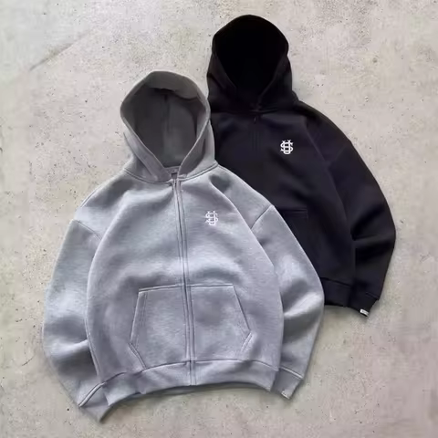 2025 Autumn/Winter Fashion Embroidery Harajuku Y2K Zipper Hoodie Women's Street Y2K New Punk Sportsw