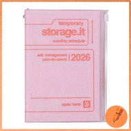 2026 Planner Monthly Schedule B6 Variant Storage Design