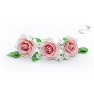 A Gumpaste Flower READY STOCK Roses (S) Cake Topper / Bunga Hiasan Kek / Bunga Gum paste / Sugar flower