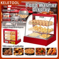 Food Warmer Display Countertop Electric Showcase for Snack Pastry Fried Chicken and Bread
