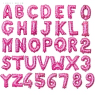 SenangSBY 1PCS Pink AZ Letter Foil Balloons 40cm/16inch Birthday Balloons
