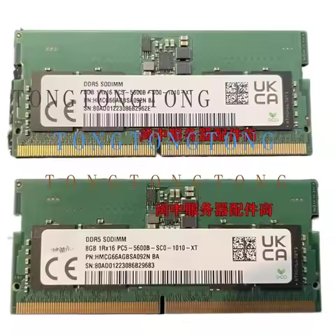 TT For SK Hynix 8G 1RX16 5600B DDR5 SODIMM HMCG66AGBSA092N Notebook Memory