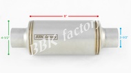 ท่อพักไอเสียกลาง ฝาคว่ำ ยิงทราย 4-1/2"x8" [BBK Factory ]