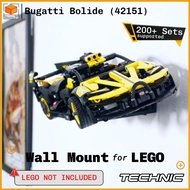 Wall Mount For Lego Technic Bugatti Bolide (42151) (2 In 1)