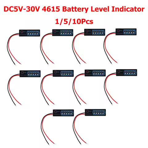 10/5/1Pcs 2-8S Battery Level Indicator DC5V-30V Lithium Ternary Lithium Iron Phosphate Lead Acid Bat
