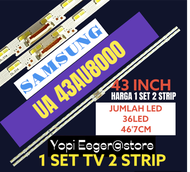 BACKLIGHT TV LED SAMSUNG 43 INCH UA 43AU8000 BACKLIGHT SAMSUNG 43 INCH