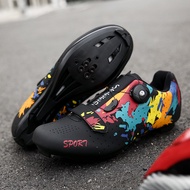 New lock-free cycling shoes men's lock pedal lock shoes bicycle shoes road bike hard shoes mountain bike lock-free cycling shoes.