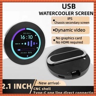 (XARY) 2.1inch CPU/GPU Cooler Round LCD Display AIO Computer Temp Monitor for Water Cooling Systems