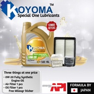 MAZDA 2 1.6 SKYACTIV AIR FILTER + OIL FILTER+ KOYOMA 0W20 FULLY SYNTHETIC ENGINE OIL