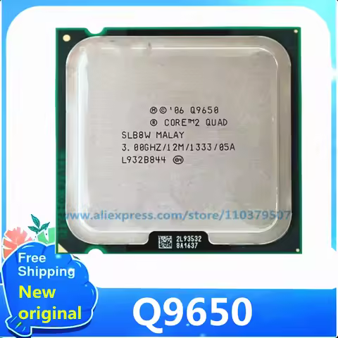 1PCS/LOT 100% New original Core 2 Quad Q9650 3.0 GHz Quad-Core Quad-Thread CPU Processor 12M 95W LGA