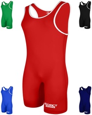 Exxact Sports Plain Wrestling Singlet, Powerlifting Singlet Youth Wrestling Singlet Men for Training