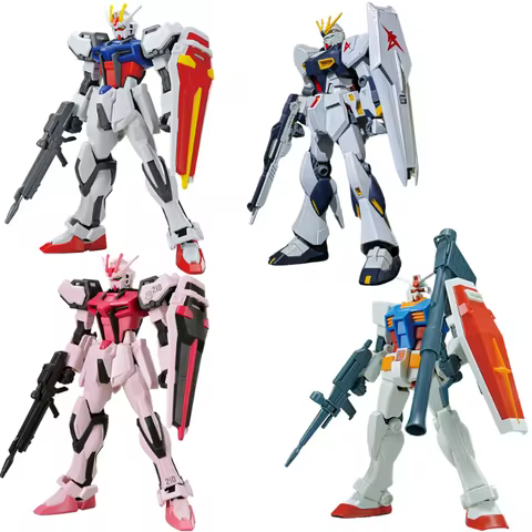 Bandai Plastic Model Kit Eg 1/144 Rx-78-2 Gundam Assault Strike Hi-Nu & Rahel Gundam Hyper Galaxy Ac
