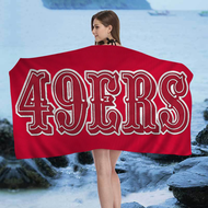 San Francisco 49er Team Big Microfiber Beach Towels Quick Dry Towel Sand Beach Towels Pool Towel for