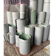 (Size from 20cm to 60cm high x 1m long) Flat green tin sheet for leak-proof roofing