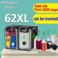 Compatible HP 62XL ink HP 62 black HP62 HP62XL refillable ink cartridge for hp 200 258 5540 5542 564