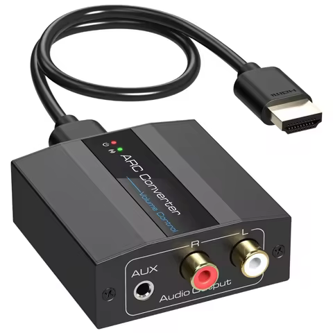 HDMI ARC Converter 4K@60Hz HDMI ARC Audio Extractor with 3.5mm and L R Stereo Audio for HDTV Soundba