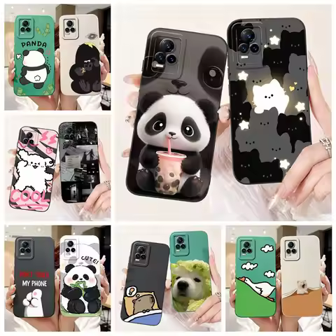 For Vivo V21e 4G Case V2061 Cute Funny Cartoon Cover 6.44'' Phone Case For Vivo V21 V2066 V2108 Vivo