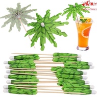 VALENTINE1 Cocktail Skewer Hawaii Eco-friendly Cocktail Toothpick Disposable Snacks Paper Umbrella