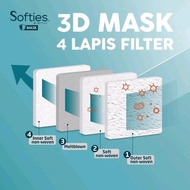 Softies 3D mask Surgical 4 ply|Softies 3D JAPAN|Masker evo murah|