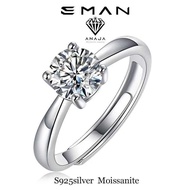 1Ct Moissanite Engagement Ring Rp1 Four Claw For Women Sterling Sier Adjustable Eleg