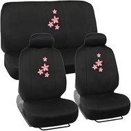 BDK SC-505 SC505 Pink Design SUV Van Truck-Universal Fit Car Accessory Seat Covers, Floral