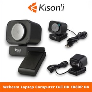 KISONLI D4 PC/Laptop Webcam - 1080P Resolution, Built-in Mic, Suitable for Online Learning, Streamin