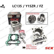 👍SCK RACING 66MM/63MM/63.5MM/62.5MM/62MM LC135 Y15ZR Y15 FORGED PISTON (FLAT PISTON) CERAMIC BLOCK B