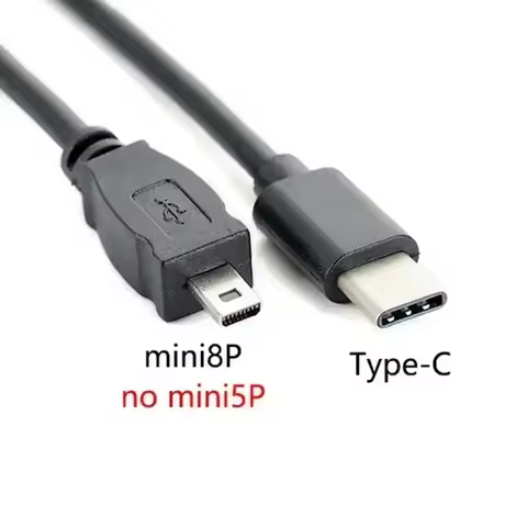 30cm Type-C to mini 8pin OTG CABLE FOR NIKON Coolpix Camera UC-E6 UC-E16 UC-E17 camera to phone edit