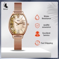DGC W394 Women's Watch with Rose Gold Chain Strap Analog Quartz Gradient Color Fashion Trendy Woman 
