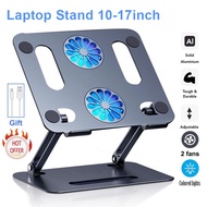Laptop Stand Aluminum Height Adjustable with Cooling Fan for 10-17‘’ Laptop accessories cooler Pad