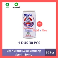 susu bear brand susu beruang 189 ml - 1 dus isi 30