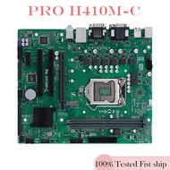 For ASUS PRO H410M-C Motherboard intel H410 LGA 1200  DDR4 64GB Mainboard 100% Tested OK