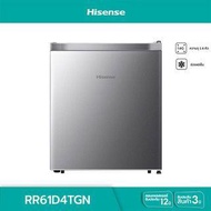 HISENSE ตู้เย็น Minibar 1 ประตู 1.6 คิว RR61D4TGN สีเงิน