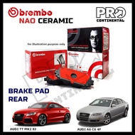 (RED SHIM) BREMBO NAO AUDI A6 C6 4F 2.0/2.4/3.2 V6 QUATTRO AUDI TT MK2 8J 1.8/2.0 QUATTRO REAR CERAM