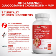 Nutra Botanics Glucosamine Chondroitin MSM Triple Strength - Joint Support 60 TABLET*CHEAPEST*