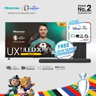 Hisense UX ULED X 4K Mini LED Smart TV 85 inch | Mini LED X | Hi View Engine X | 5000+ Zones | Dynamic X Display | CineS