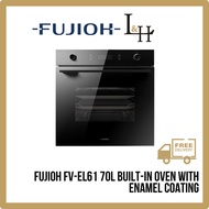FUJIOH FV-EL61 70L Built-In Oven With Enamel Coating Intelligent Easy-Care And Secure - 1-Year Warranty