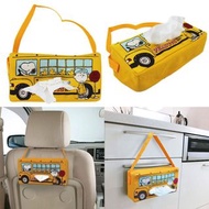 (代購)日本MEIHO 史努比 Snoopy 花生漫畫學校黃巴士紙巾套 Peanuts School Bus Tissue Case