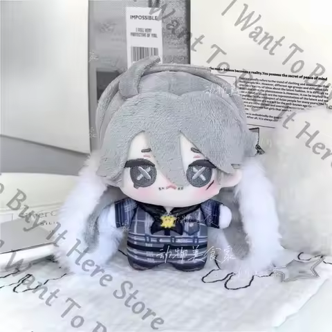 Anime Identity Ⅴ Embalmer Aesop Carl Cosplay Cartoon 10cm Keychain Printing Fluffy Puppet Keyring Co