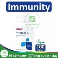 GNC Vitamin C 500 Mg 100 Vegetarian Caplets Expiry 11/2024