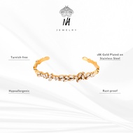 najewelry SCATTERED BAGUETTE CUFF BRACELET