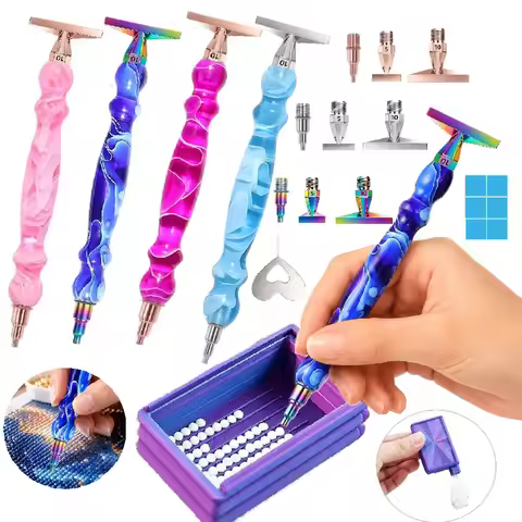 DIY Diamond Painting Pen Set, Ergonomic Diamond Painting Accessories, Includes 1, 5, and 10 Stainles