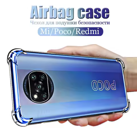 x5 Poco X3 Pro NFC M3 PocoX3 X 3 Case Shockproof Transparent Silicone Camera Protector for Xiaomi Re