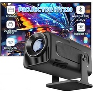 Projector Mini HY320 Full HD 1080P Smart Projector for Mobile Phone 180° Flip Android 13.0 Home Thea