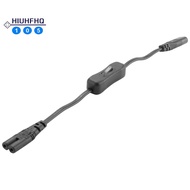 Power Extension Cord, Iec320 C7 to C8 Power Adapter Extension Cord with Switch Control with "8" Inte