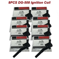High Quality 8Pcs DG-508 DG508 Ignition Coil For Lincoln V8 4.6L 5.45L 6.8L F150 F250 3W7Z-12029-AA 